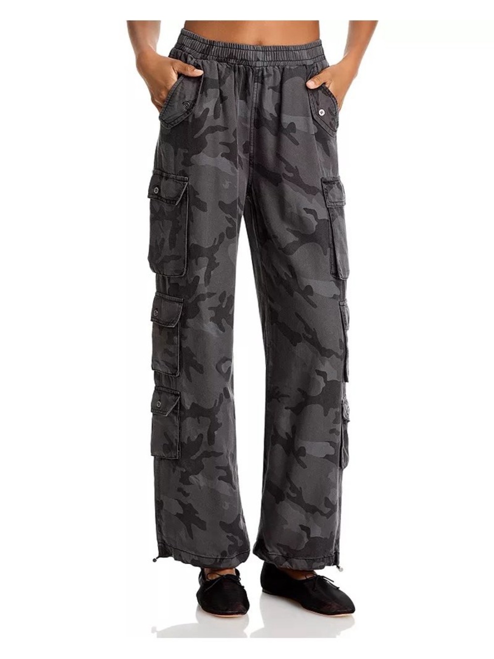Vintage Havana - Camouflage Cargo Pants L , Camo